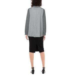 Semicouture Charcoal Gray Donna Wool Sweater Blazer Back Cardigan S NWT